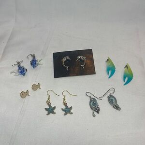 Vintage Aquatic Sea-life Earrings